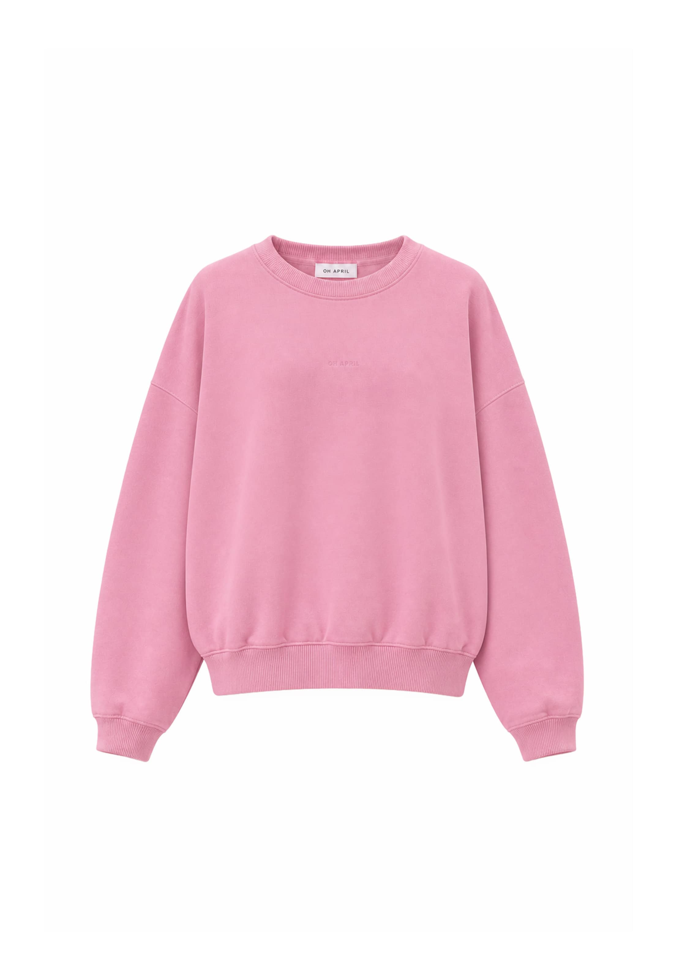 OH APRIL Sweatshirt in Roze: voorkant