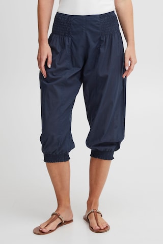 PULZ Jeans Tapered Harem Pants 'Jill' in Blue: front