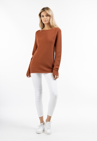 usha WHITE LABEL Pullover in Braun