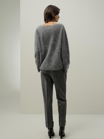 Lilysilk Pullover 'Bootneck-Pullover aus gebürstetem Kaschmir'‌‌‌‌‌‌ in Grau