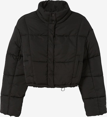 Bershka Between-season jacket in Black: front