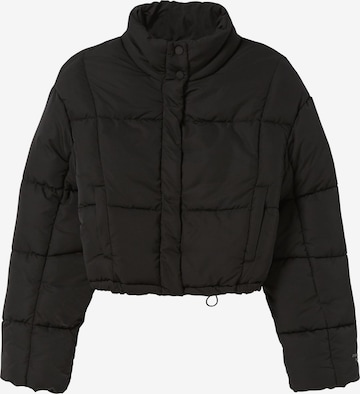 Bershka Between-Season Jacket in Black: front