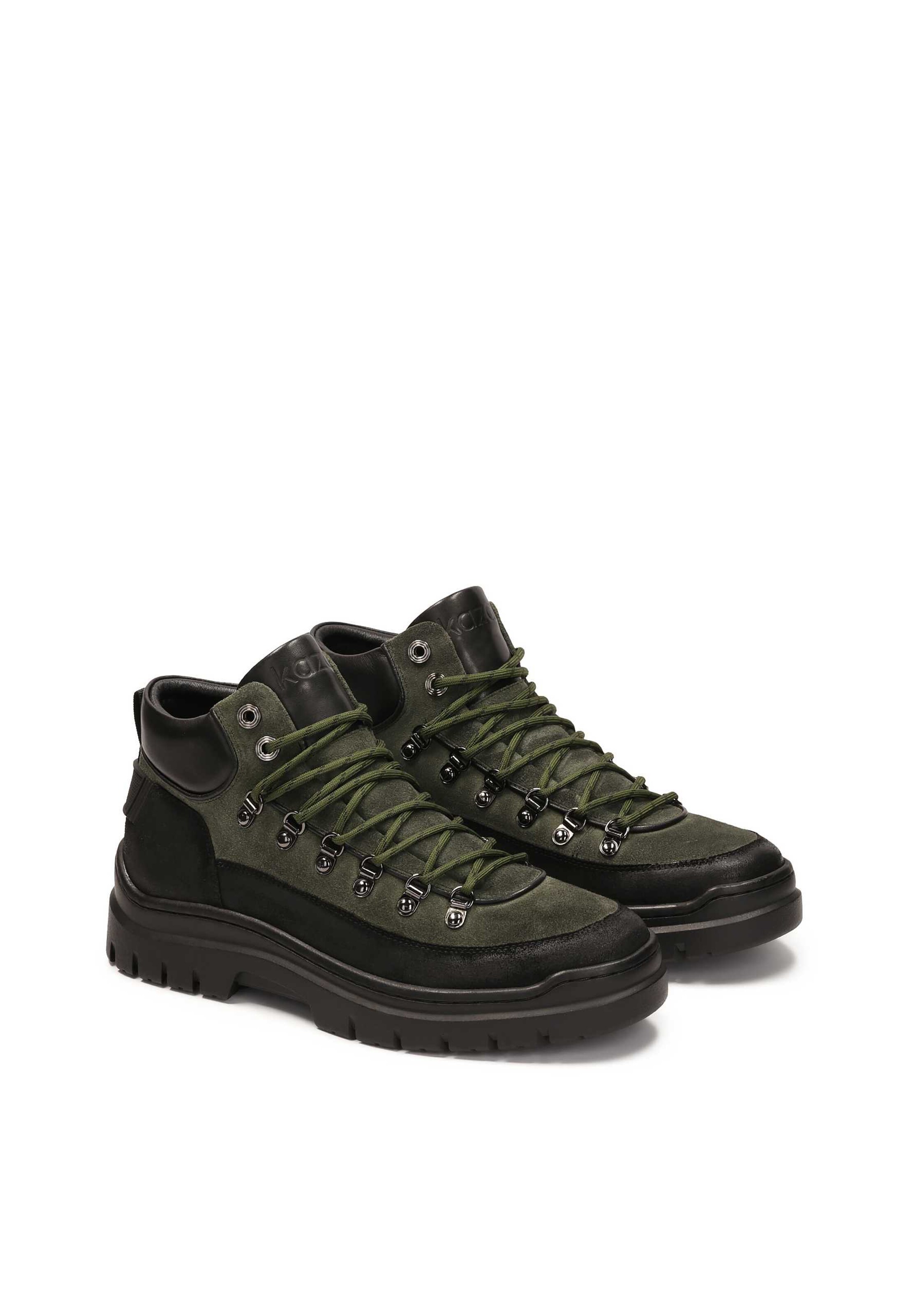 Kazar Боти с връзки в зелено