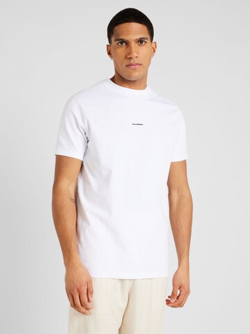 Karl Lagerfeld - Camiseta en blanco: frente