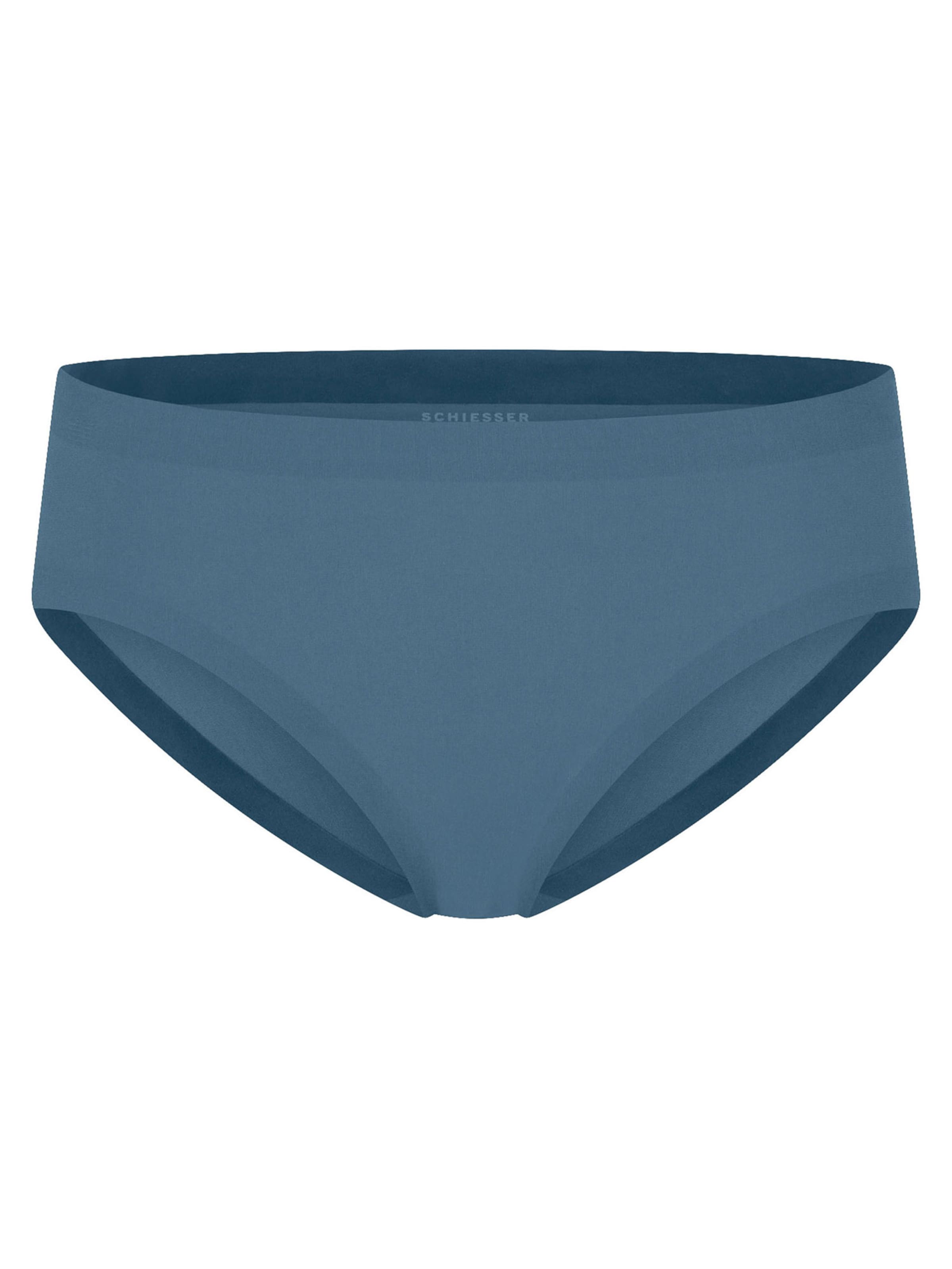 SCHIESSER Slip ' Invisible Cotton ' in Blau: Vorderseite