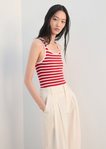 MANGO Wide Leg Hose in Gelb