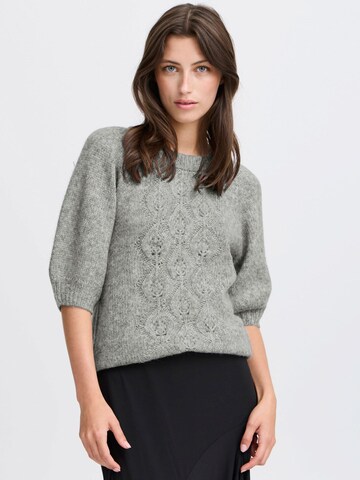 Pull-over 'Oksana' b.young en gris : devant