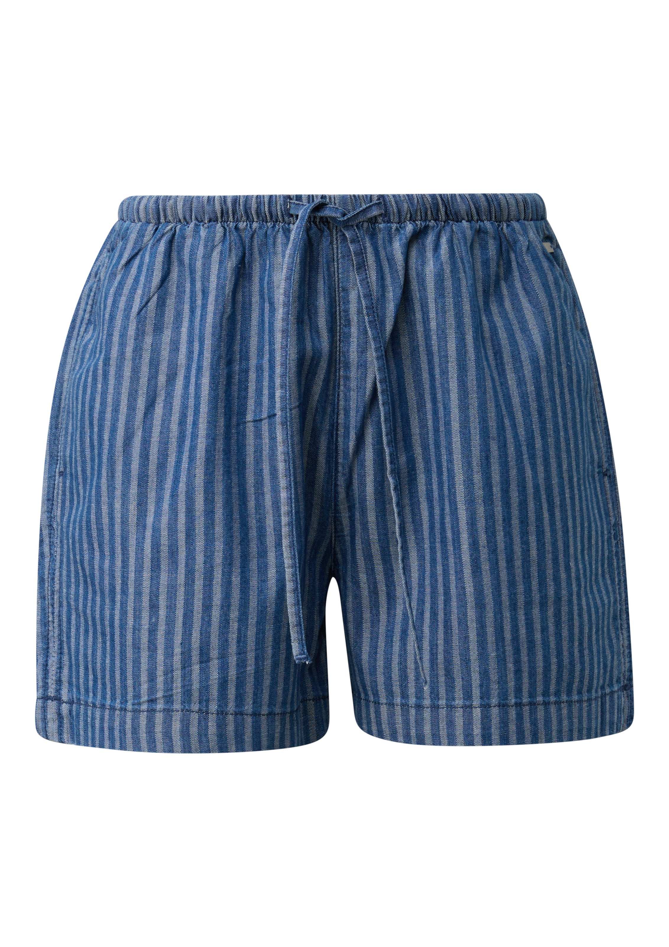 QS Wide leg Jeans in Blauw: voorkant