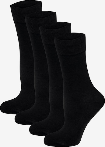 Chaussettes ' Bambus Komfortbund ' Nur Die en noir : devant