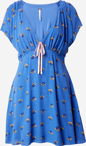 Rochie 'EVERYONES FAVORITE' de la Free People pe albastru: față