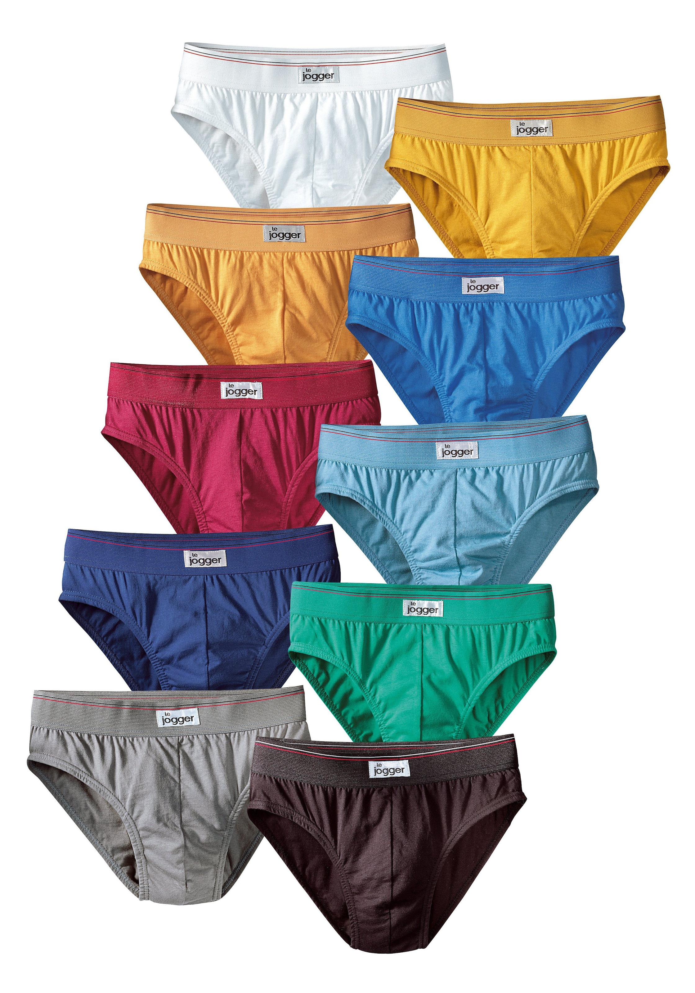 Slip LE JOGGER en mélange de couleurs : devant