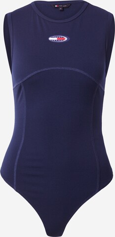 Tommy Jeans - Body camiseta en azul: frente