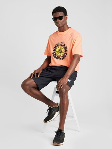 HUGO T-Shirt 'Nune' in Orange