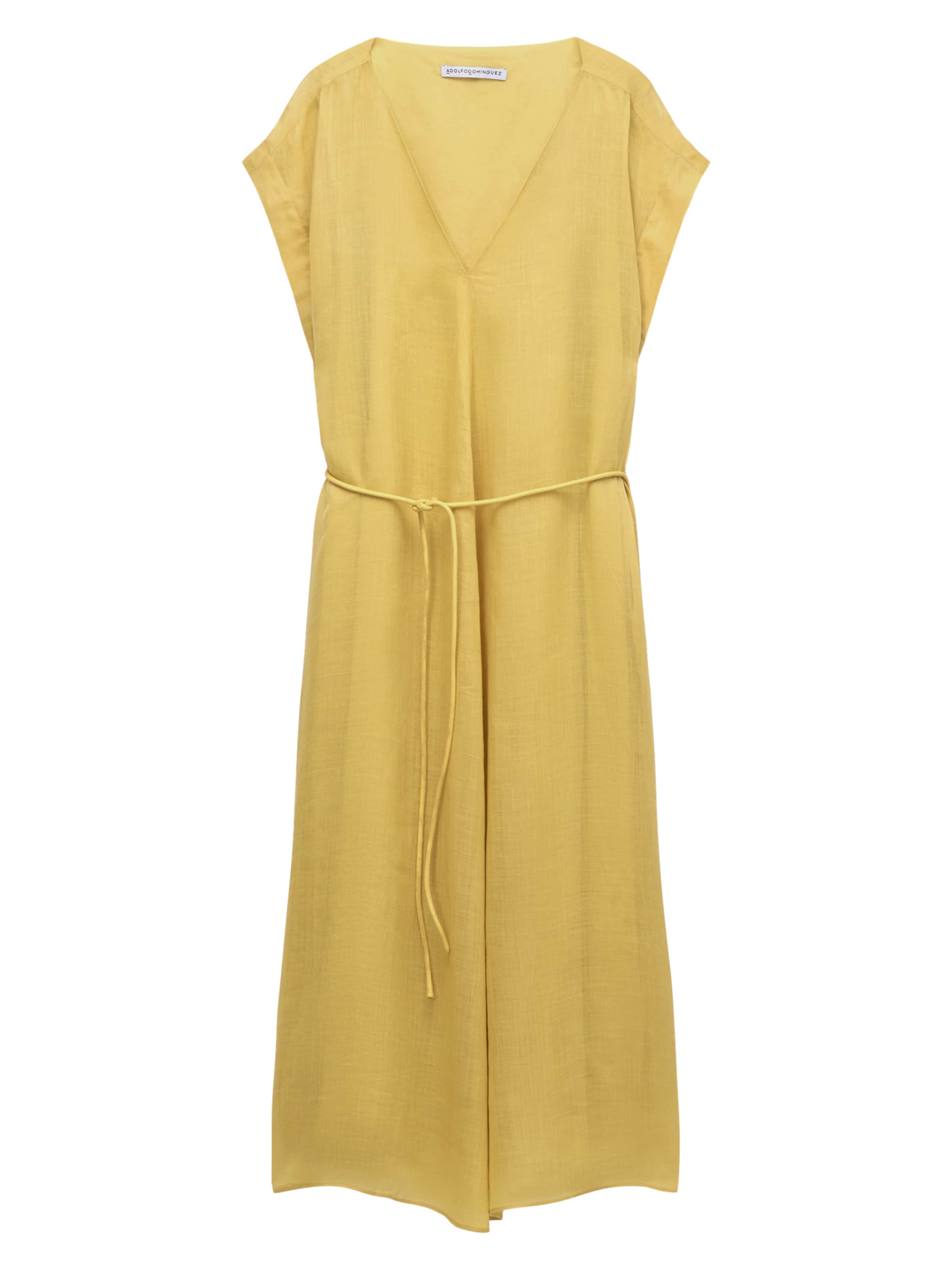 Adolfo Dominguez Платье в Желтый: спереди