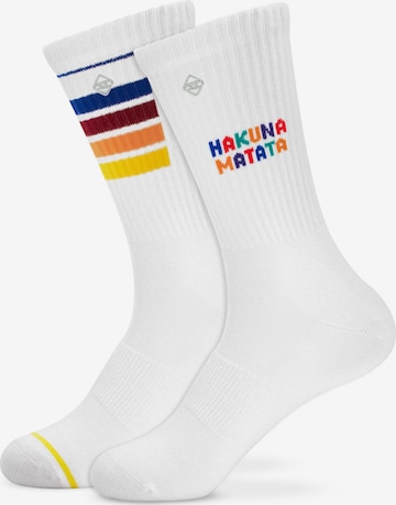 Chaussettes J.Clay en blanc : devant