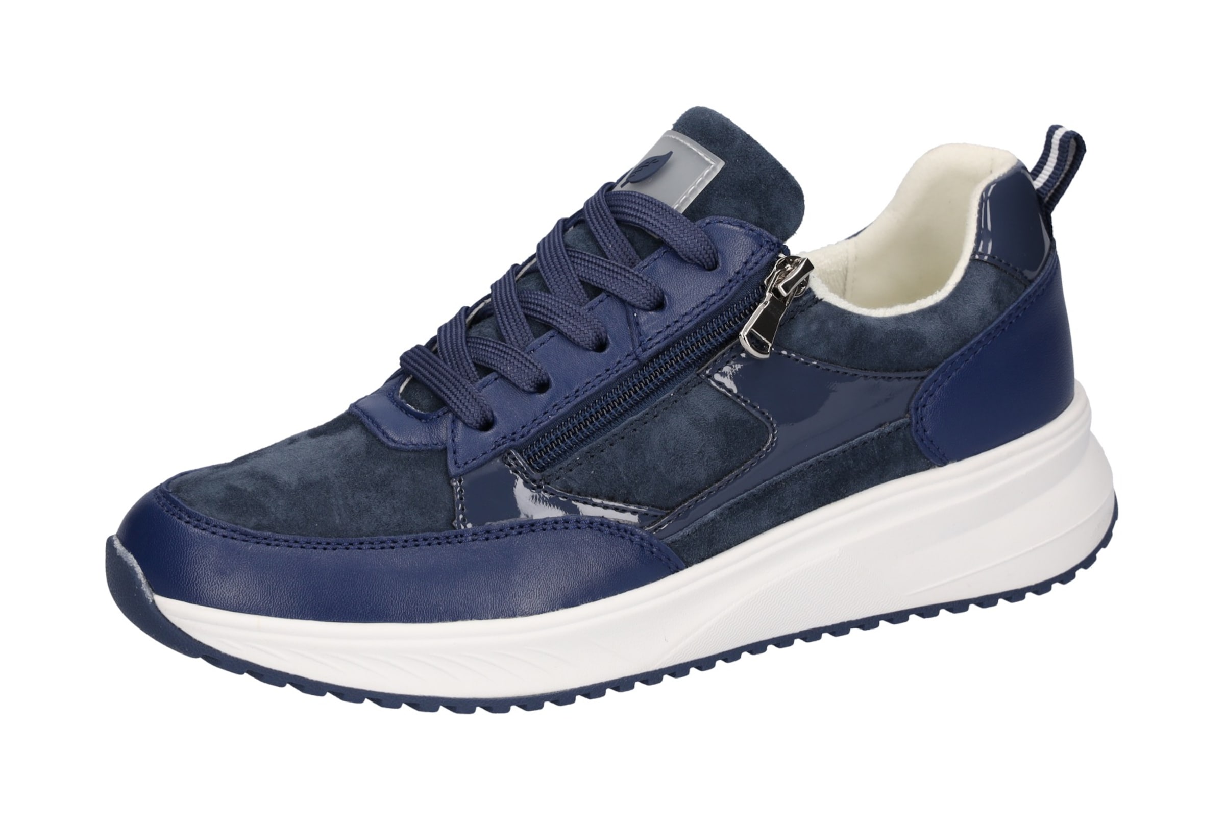 WALDLÄUFER Platform trainers 'Mara' in Blue: front