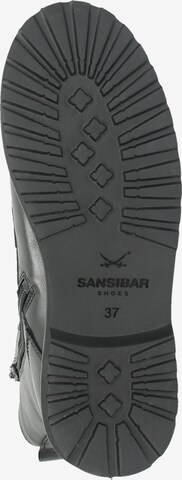 SANSIBAR Schnürstiefelette in Schwarz