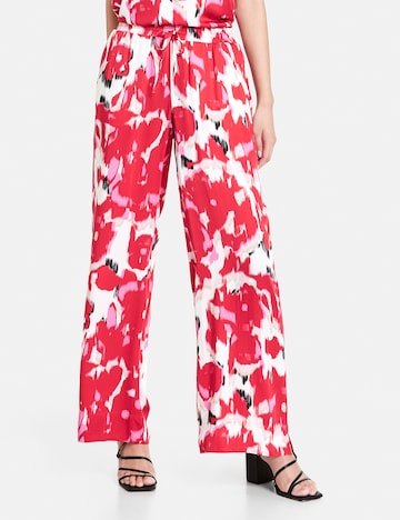 TAIFUN Wide leg Broek in Rood: voorkant