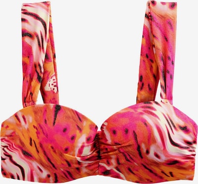 Next Bikini gornji dio u narančasta / roza / crna / bijela, Pregled proizvoda