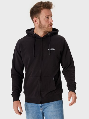 Oldskull Sweatjacke 'Rising Sun' in Schwarz