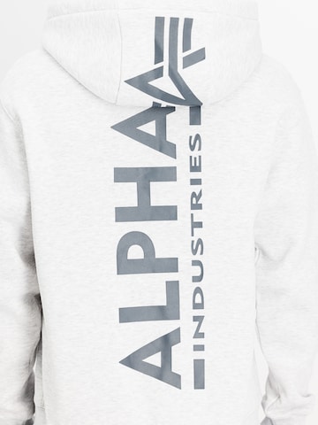 ALPHA INDUSTRIES Sweatjacke in Grau