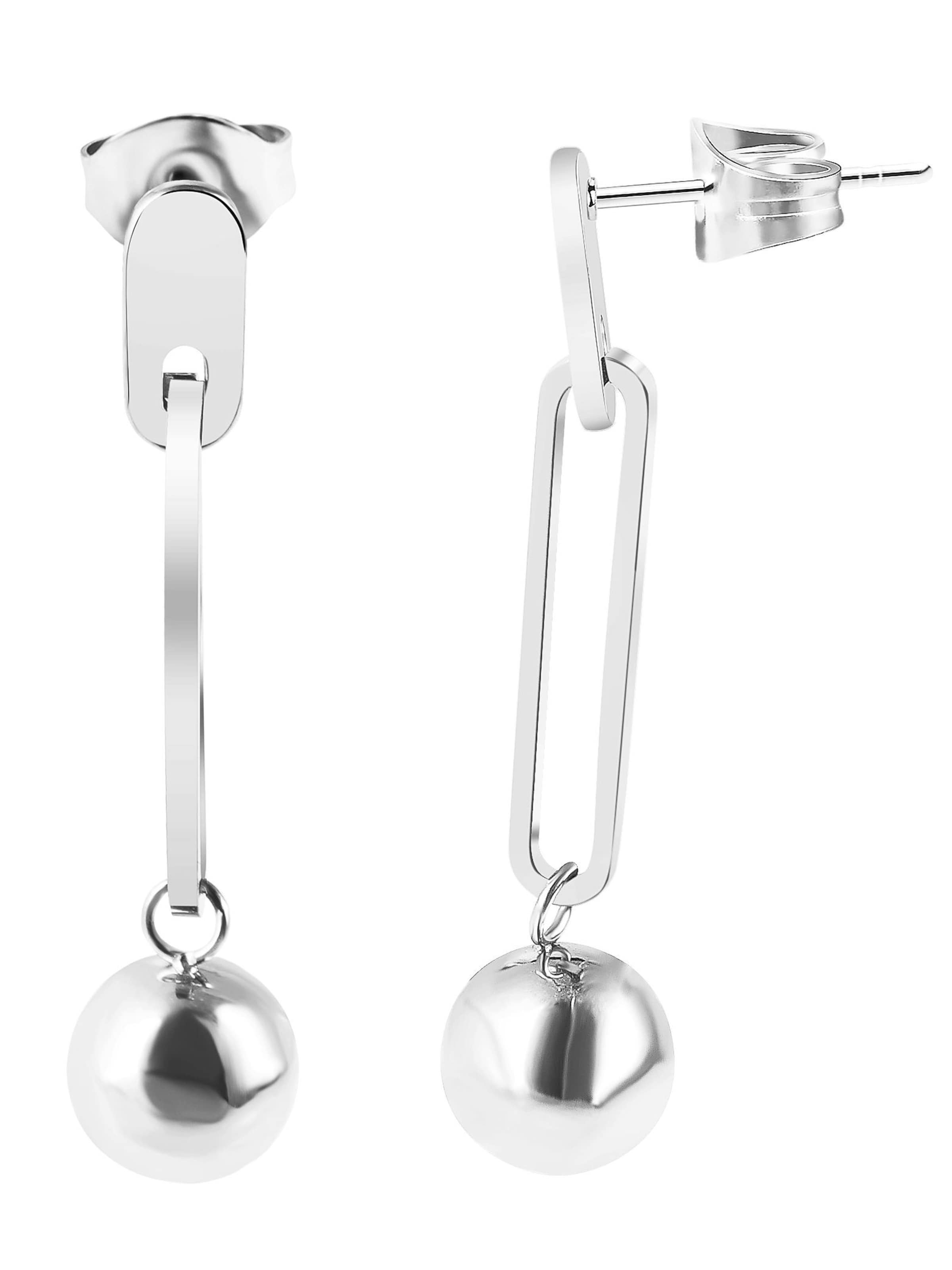 Akzent Earrings 'Mayke, hautverträglich' in Silver
