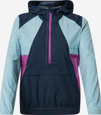 ASICS Sportjacke in blau / dunkelblau / lila, Produktansicht