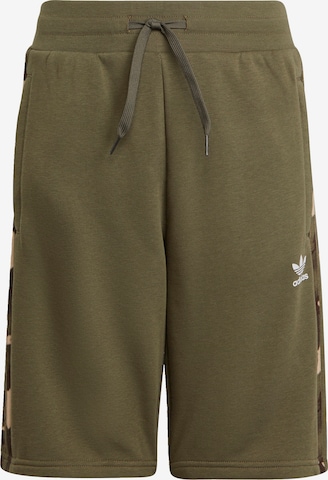 ADIDAS ORIGINALS Regular Pants 'Camo' in Green: front