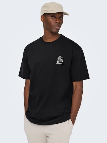 Only & Sons T-shirt 'ONSFRED' i svart
