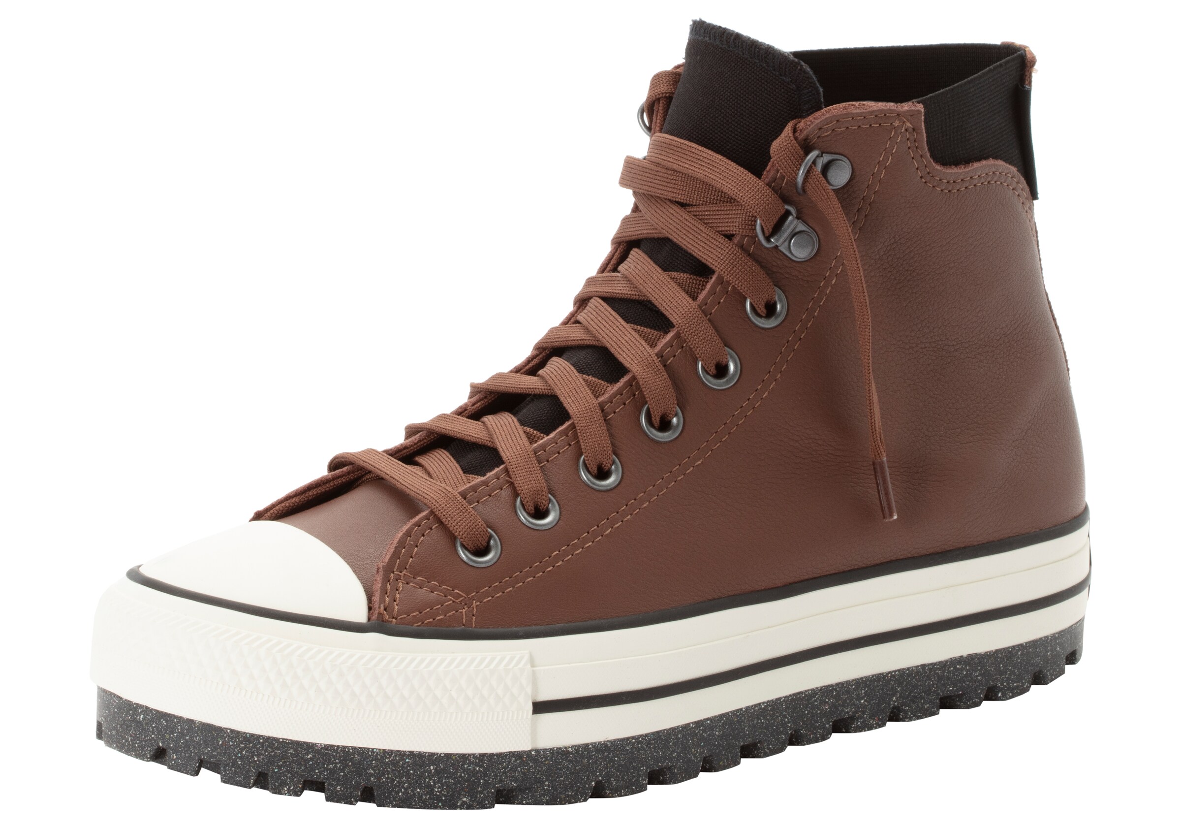 CONVERSE High-Top Sneakers in Brown