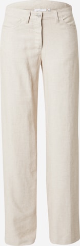 Loosefit Pantalon 'Tiana' WEEKDAY en beige : devant