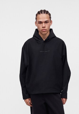 Nike SportswearSweater majica 'NK TCH' - crna boja: prednji dio