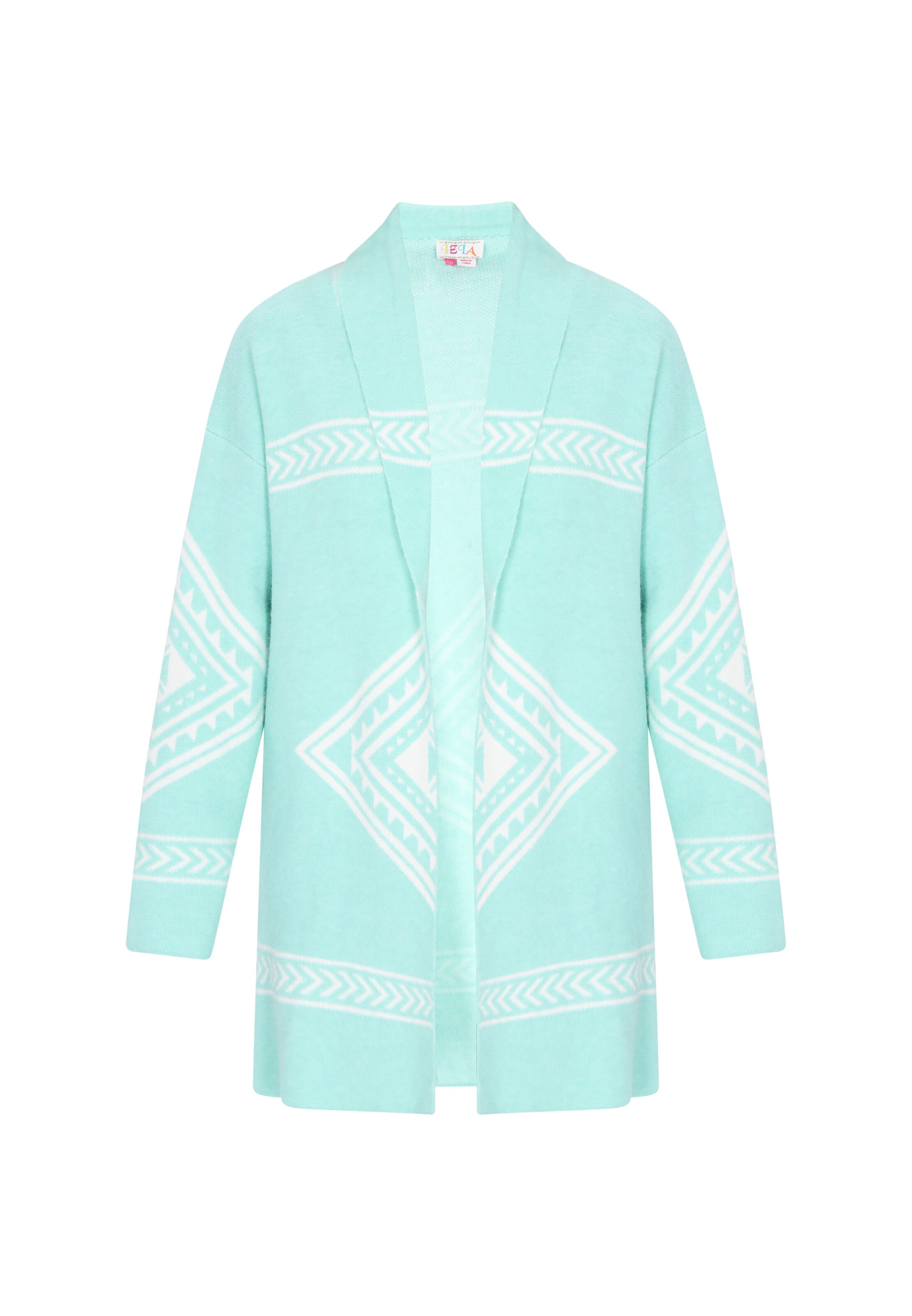 IZIA Knit cardigan in Blue: front