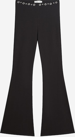 Flared Pantaloni di Bershka in nero: frontale