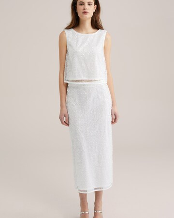 Top di WE Fashion in bianco