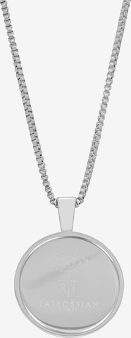 Tateossian London Necklace 'Talismanic Amulet' in Silver: front