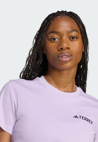 ADIDAS TERREX Performance shirt in Purple