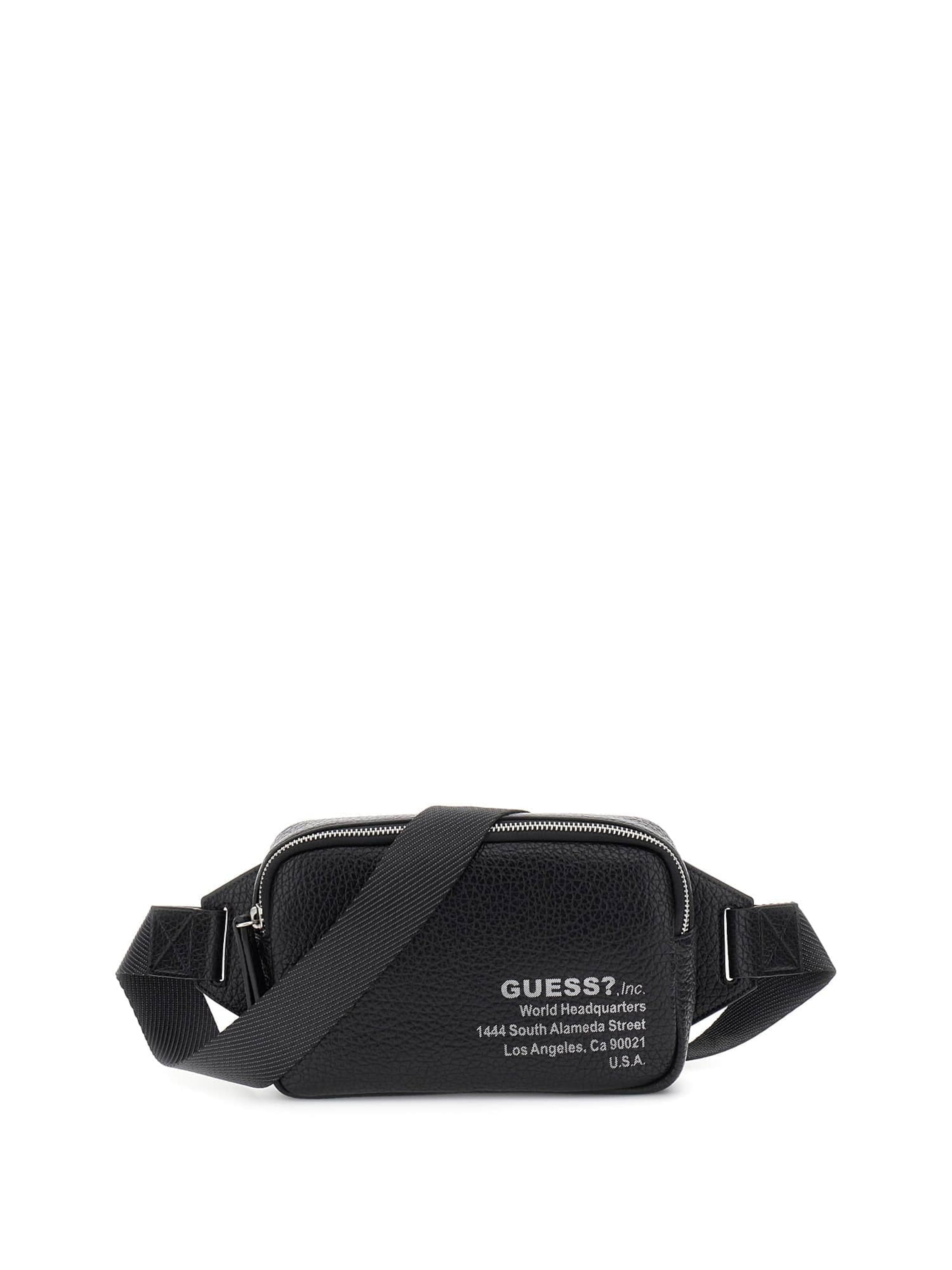 GUESS Heuptas 'New York' in Zwart: voorkant