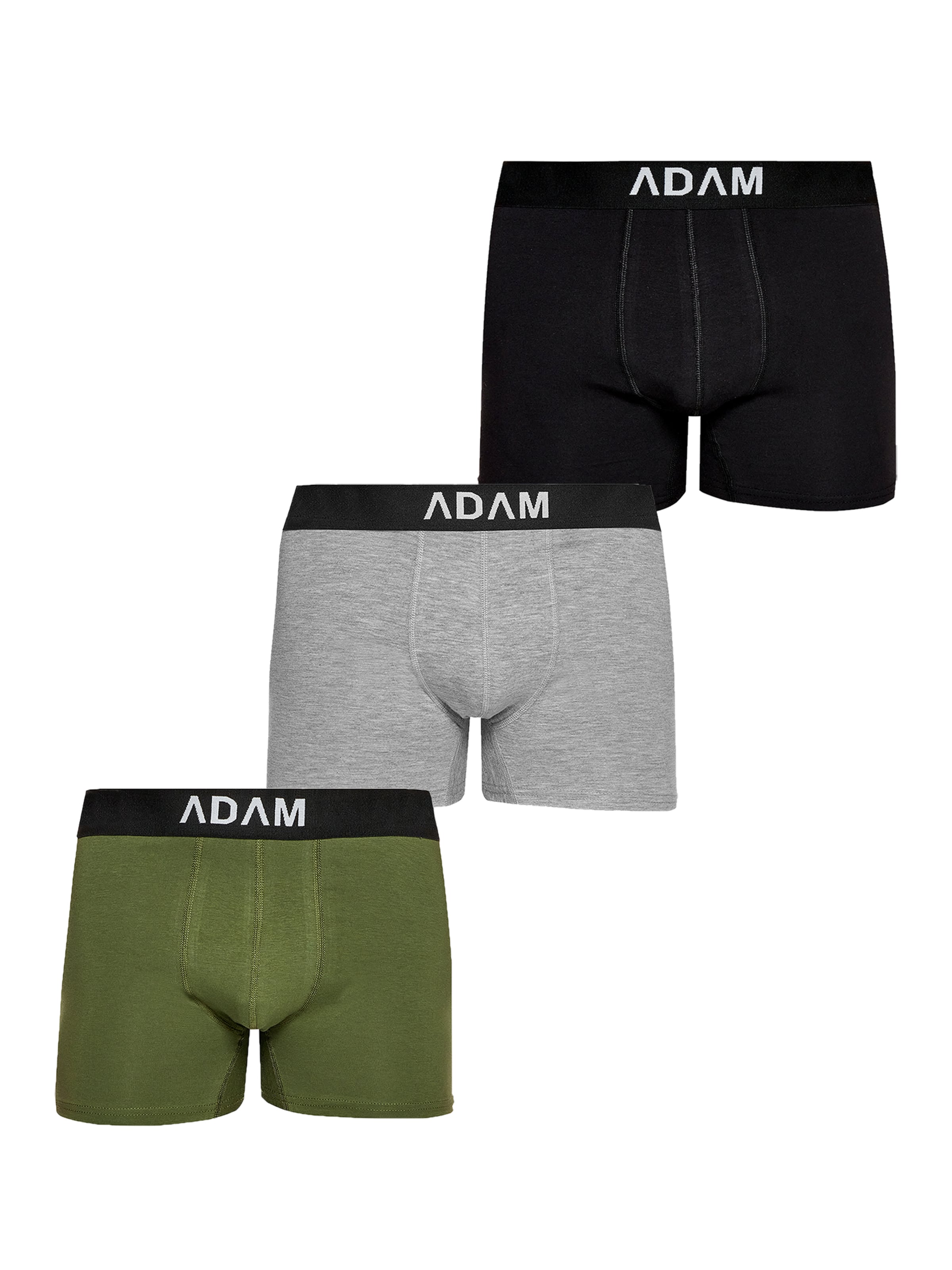 Adam Boxer shorts '3er Pack' in Green: front