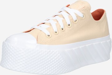 CONVERSE Sneakers 'CTAS LIFT 2X OX' in Beige: front