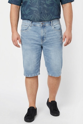 Men Plus Regular Jeans in Blauw: voorkant