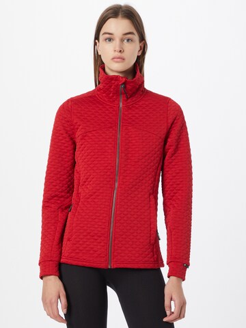 KILLTEC Fleece jas in Rood: voorkant