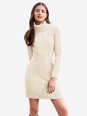 Imily Bela Gebreide jurk in Beige