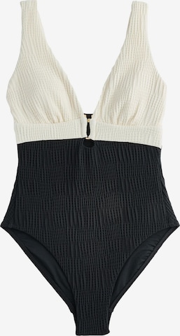 Mint Velvet Trojuholníky Jednodielne plavky - Čierna: predná strana