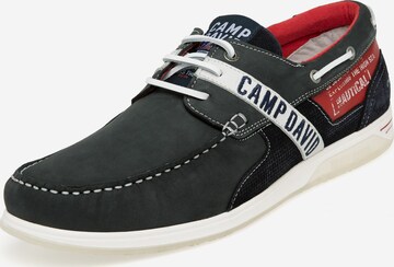 CAMP DAVID Lace-Up Shoes in Blue: front