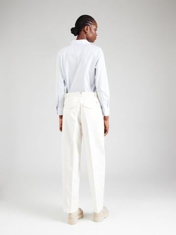 TOMMY HILFIGER Loosefit Pressveckad byxa i vit