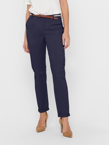 ONLY Slim fit Chino Pants 'Biana' in Blue: front