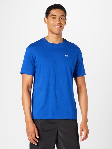 T-Shirt Champion Authentic Athletic Apparel en bleu : devant