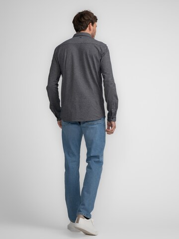 Petrol Industries Slim fit Overhemd 'Port' in Grijs