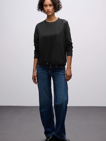 STREET ONE Sweatshirt i sort